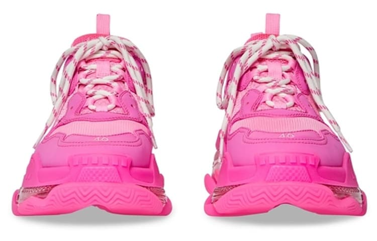 Кроссовки Balenciaga Triple S Fluorescent Pink - изображение 5