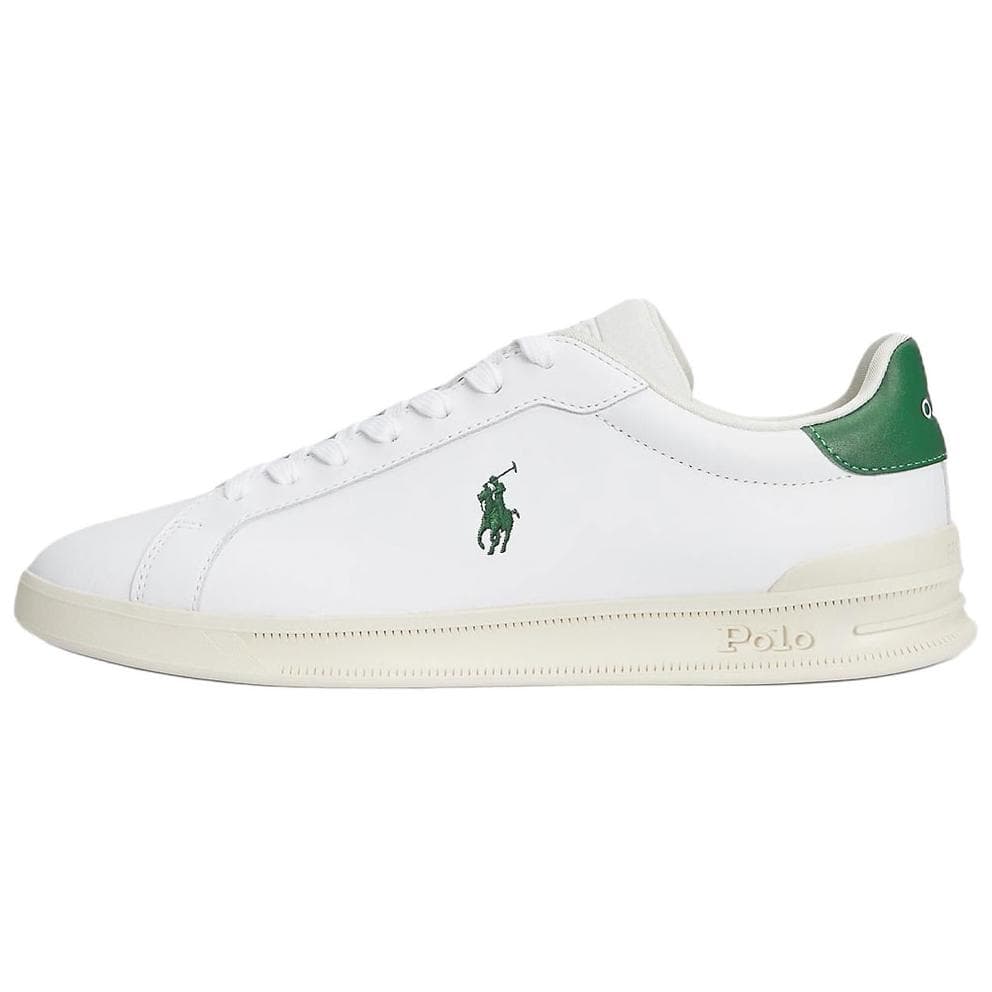 Кроссовки Polo Ralph Lauren Heritage Court II Кожа Низкие Кроссовки для Скейтбординга Мужские Белые - изображение 1