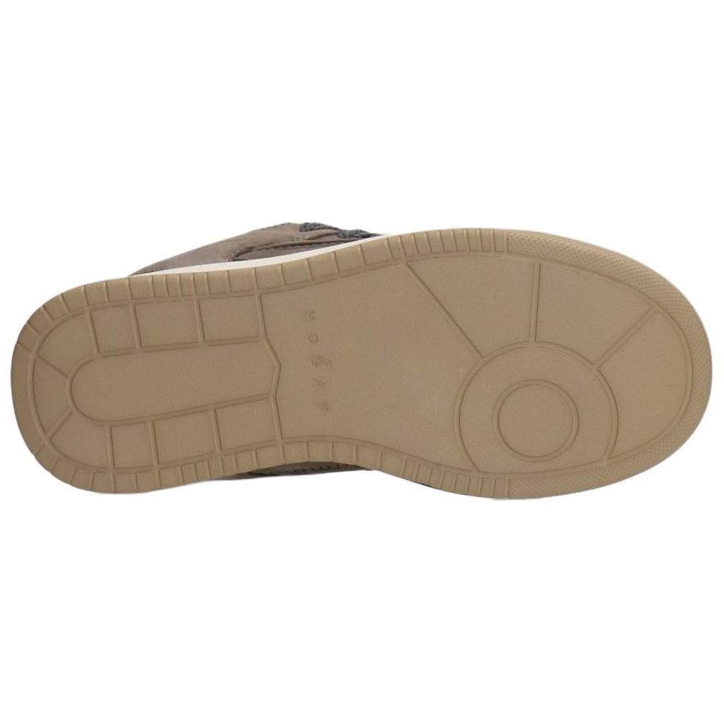 Кроссовки HOGAN H667 Artificial Suede Низкие Кроссовки для Скейтбординга 4CM Женские Черные - изображение 5
