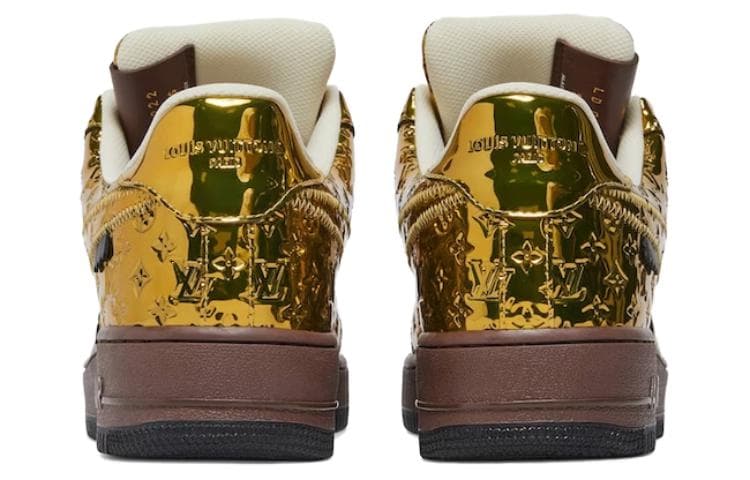 Кроссовки Nike x Louis Vuitton Air Force 1 Low Gold - изображение 4