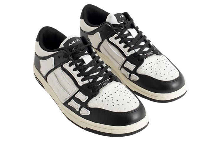 Кроссовки AMIRI Skel-Top Low Black White - изображение 3
