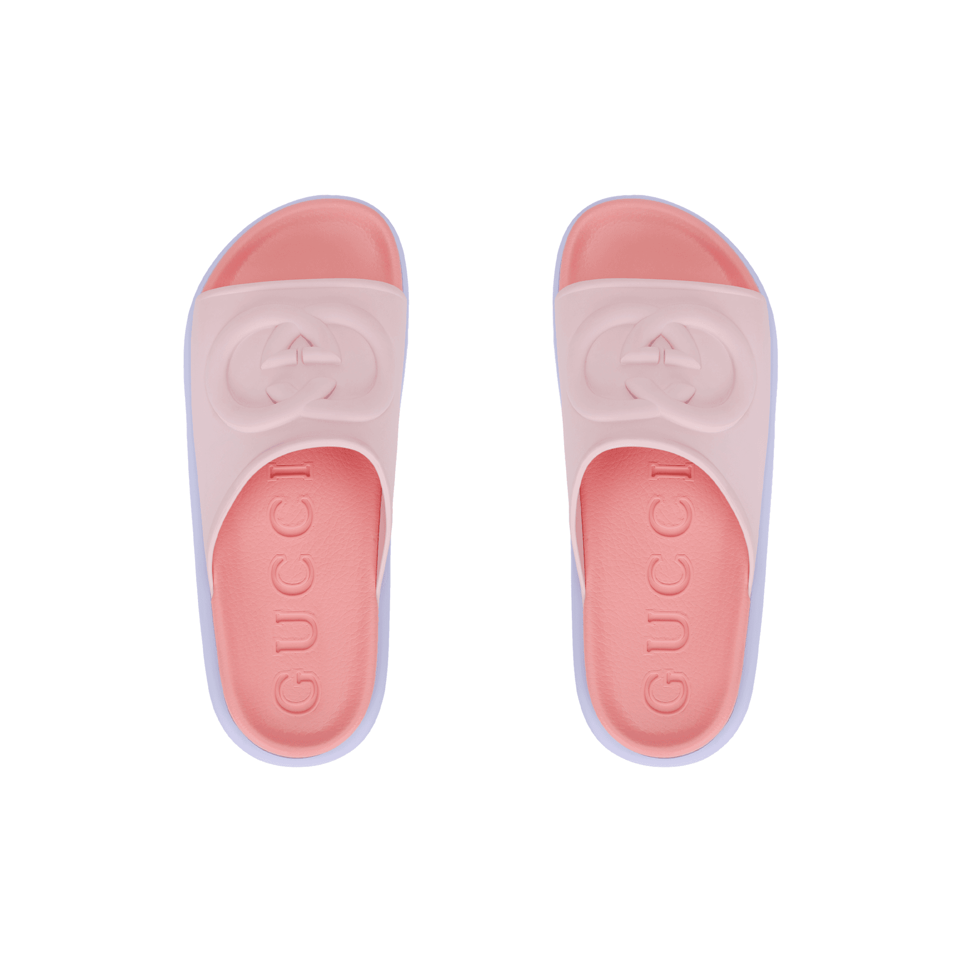 Сандалии Gucci Retro Fashion Slides Pink Purple - изображение 3