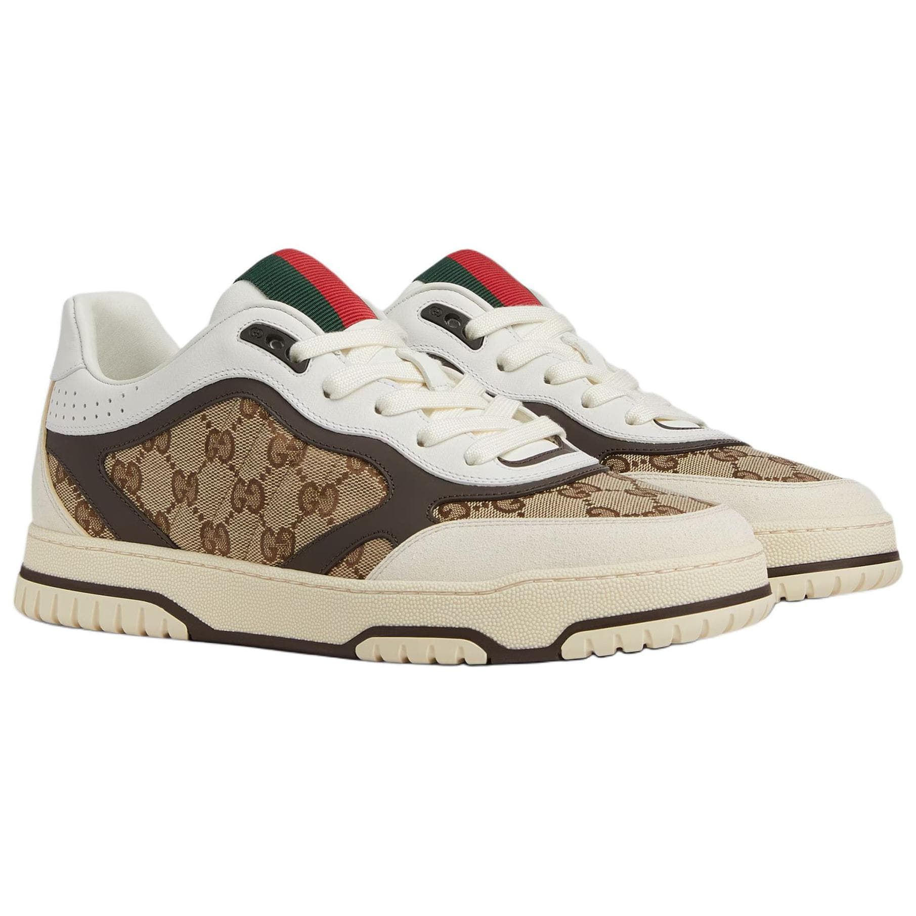 Кроссовки Gucci Re-Web Low Brown Beige - изображение 3