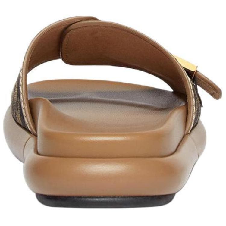 Сандалии Fendi Baguette Slides Brown - изображение 5
