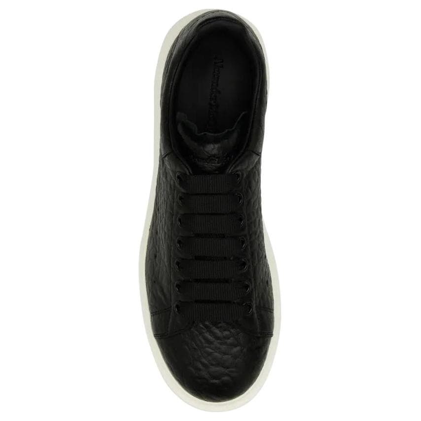 Кроссовки Alexander McQueen Leather Low Top Sneakers Black - изображение 4
