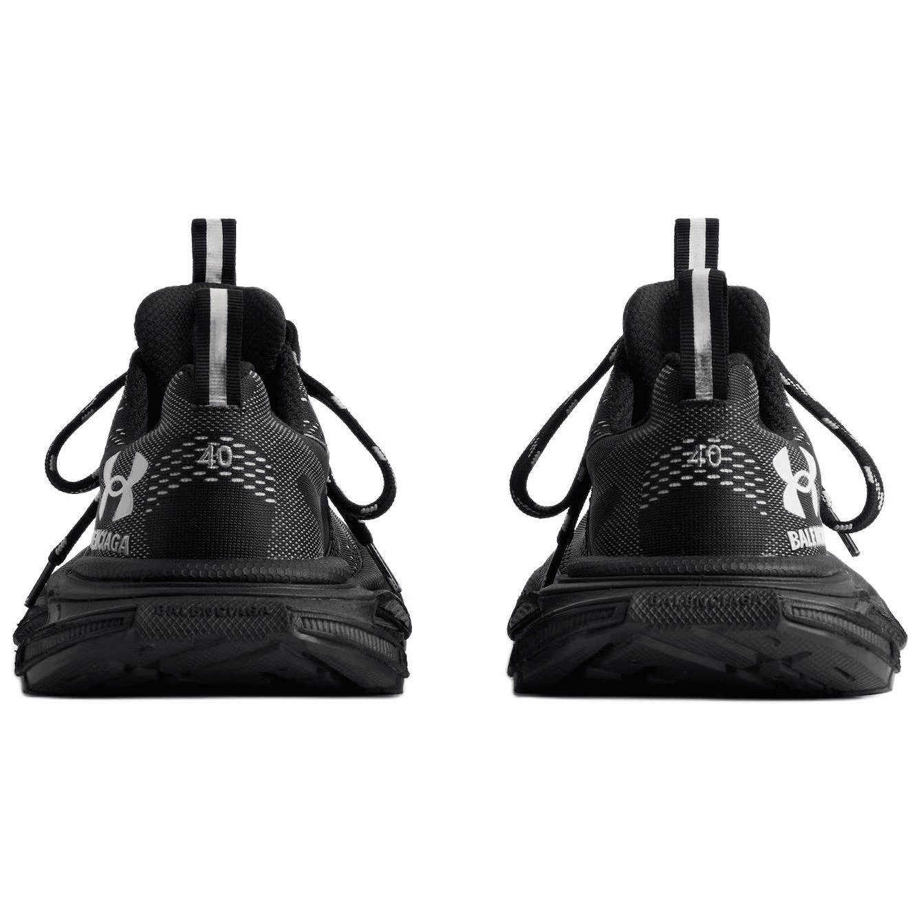 Кроссовки Balenciaga X Under Armour 3XL Низкие Кроссовки с Толстой Подошвой Женские Черные - изображение 6