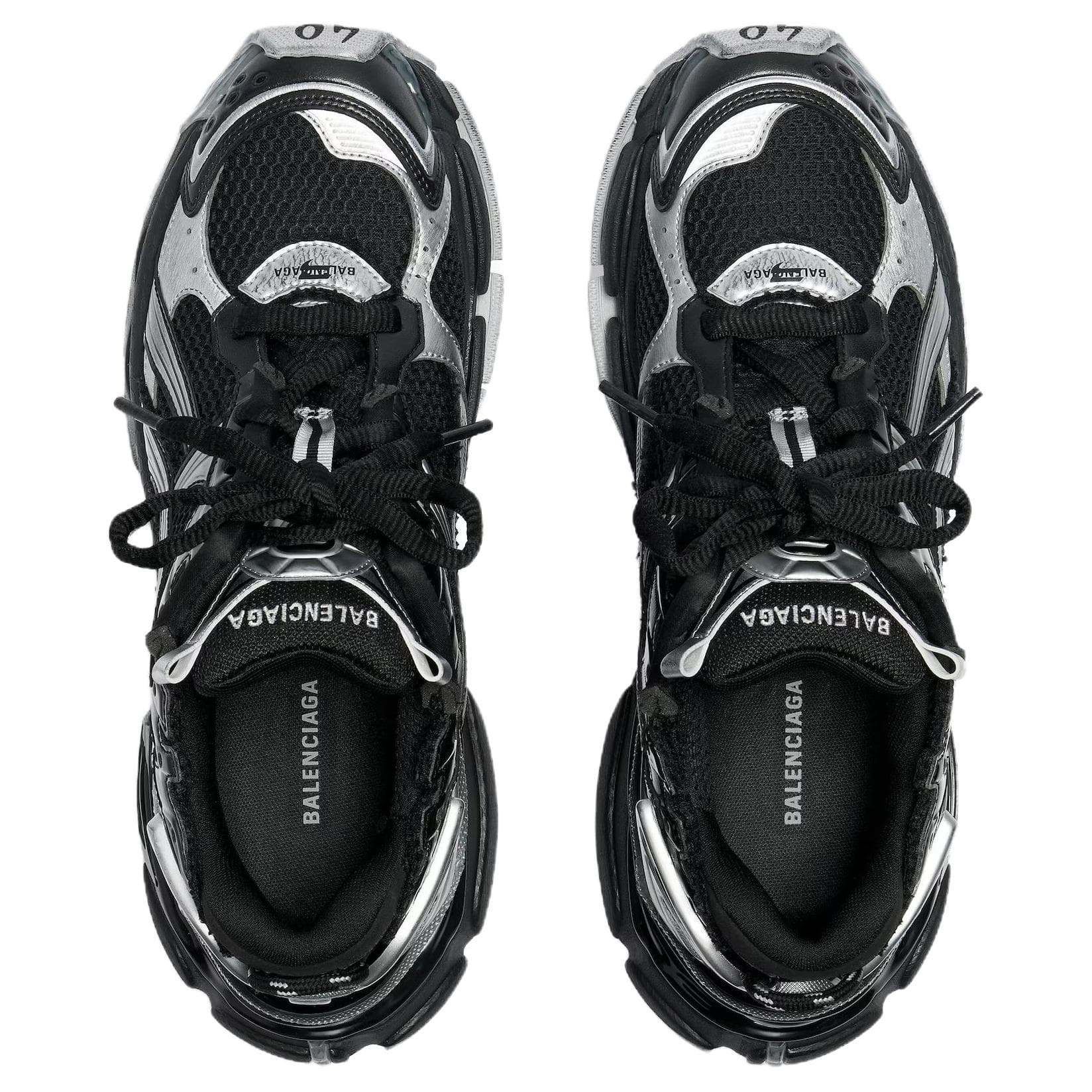 Кроссовки Balenciaga Runner Low Топ Толстая подошва Кроссовки Мужские Черные - изображение 5