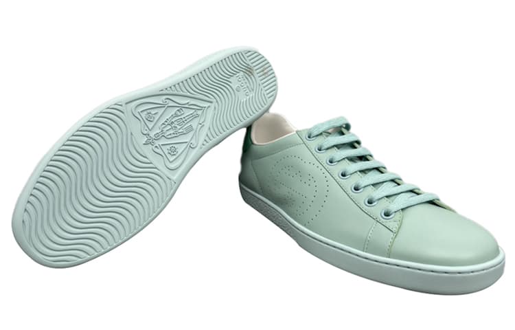Кроссовки GUCCI Ace Leather Sneakers Green - изображение 5
