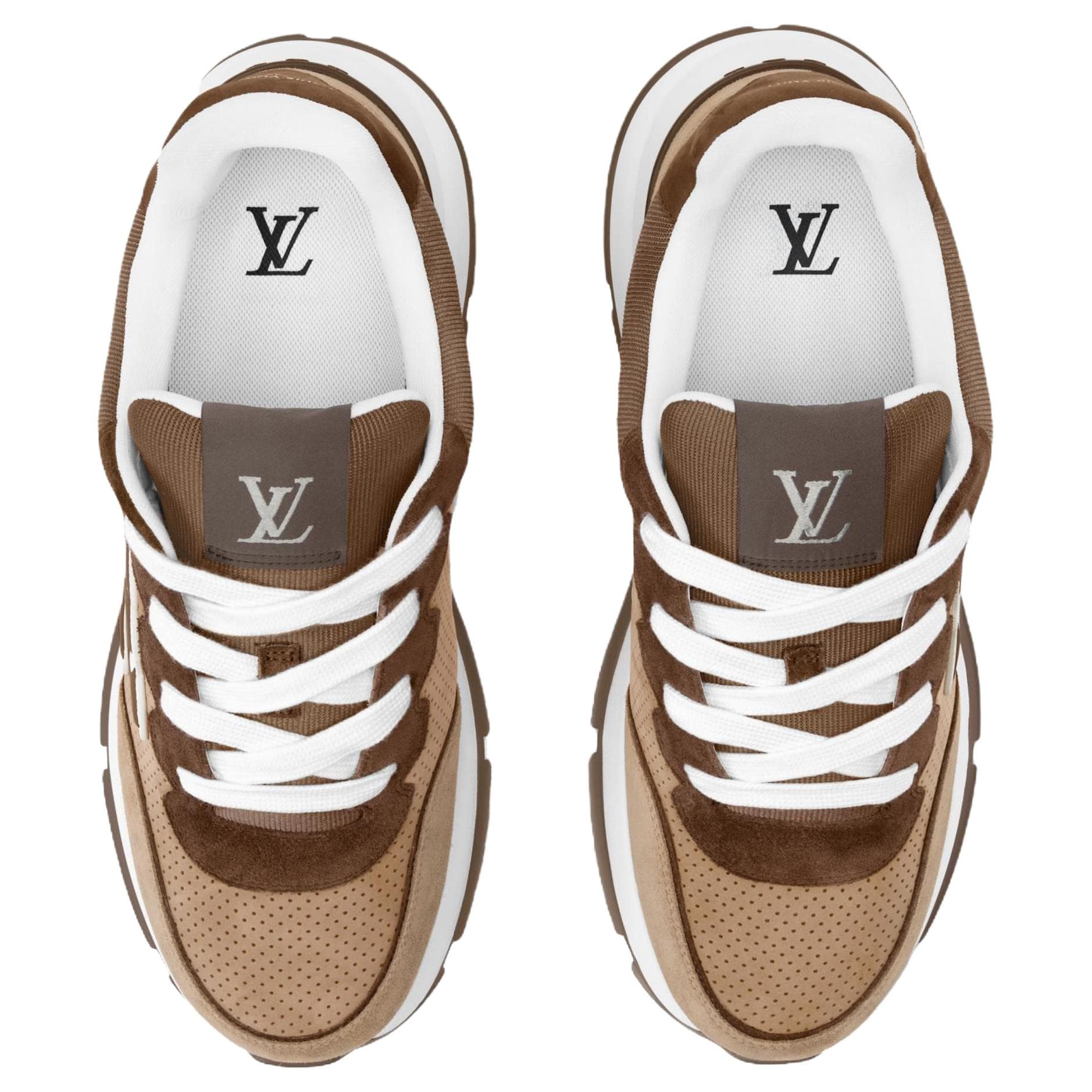 Кроссовки Louis Vuitton Classic Suede Low Top Sneakers Brown - изображение 4