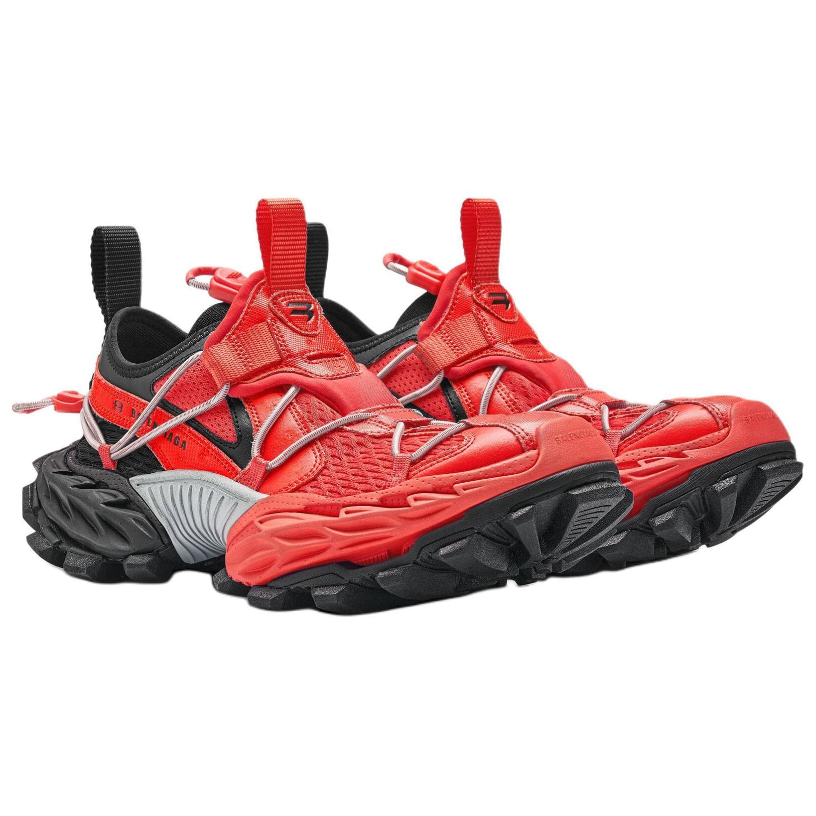 Кроссовки Balenciaga HIKE Low Топ Толстая подошва Кроссовки Мужские Красные Черные - изображение 3