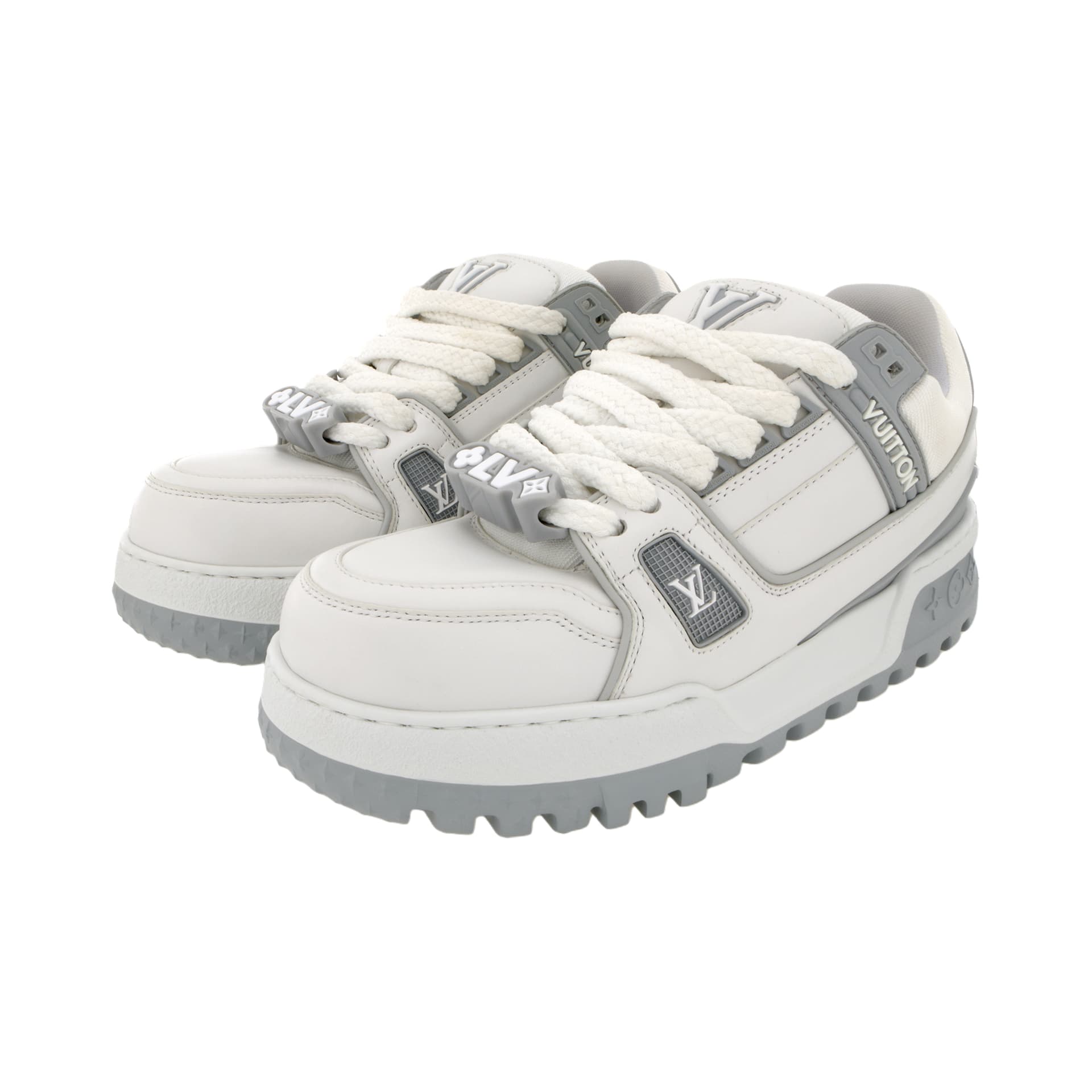 Кроссовки Louis Vuitton Trainer Maxi White Grey - изображение 3