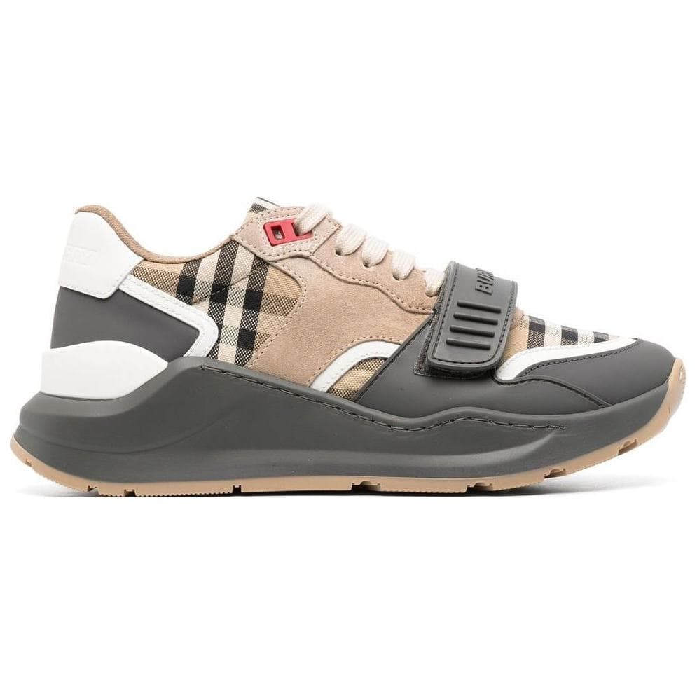 Кроссовки Burberry Vintage Low-Top Sneakers Grey Brown - изображение 2