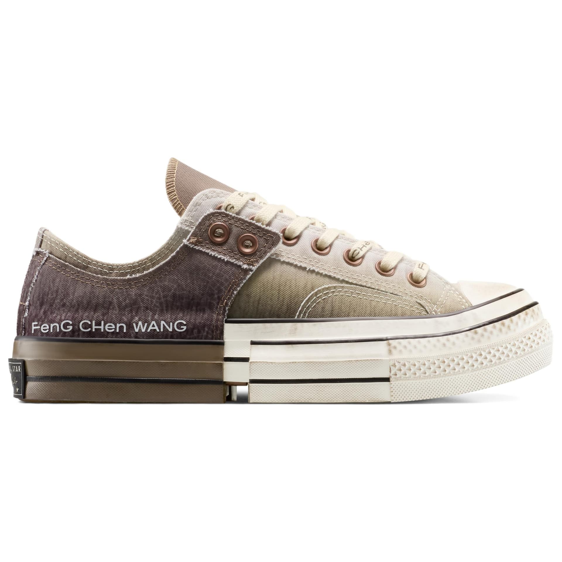 Кеды Converse X Feng Chen Wang Низкие Кеды Унисекс Коричневые - изображение 2