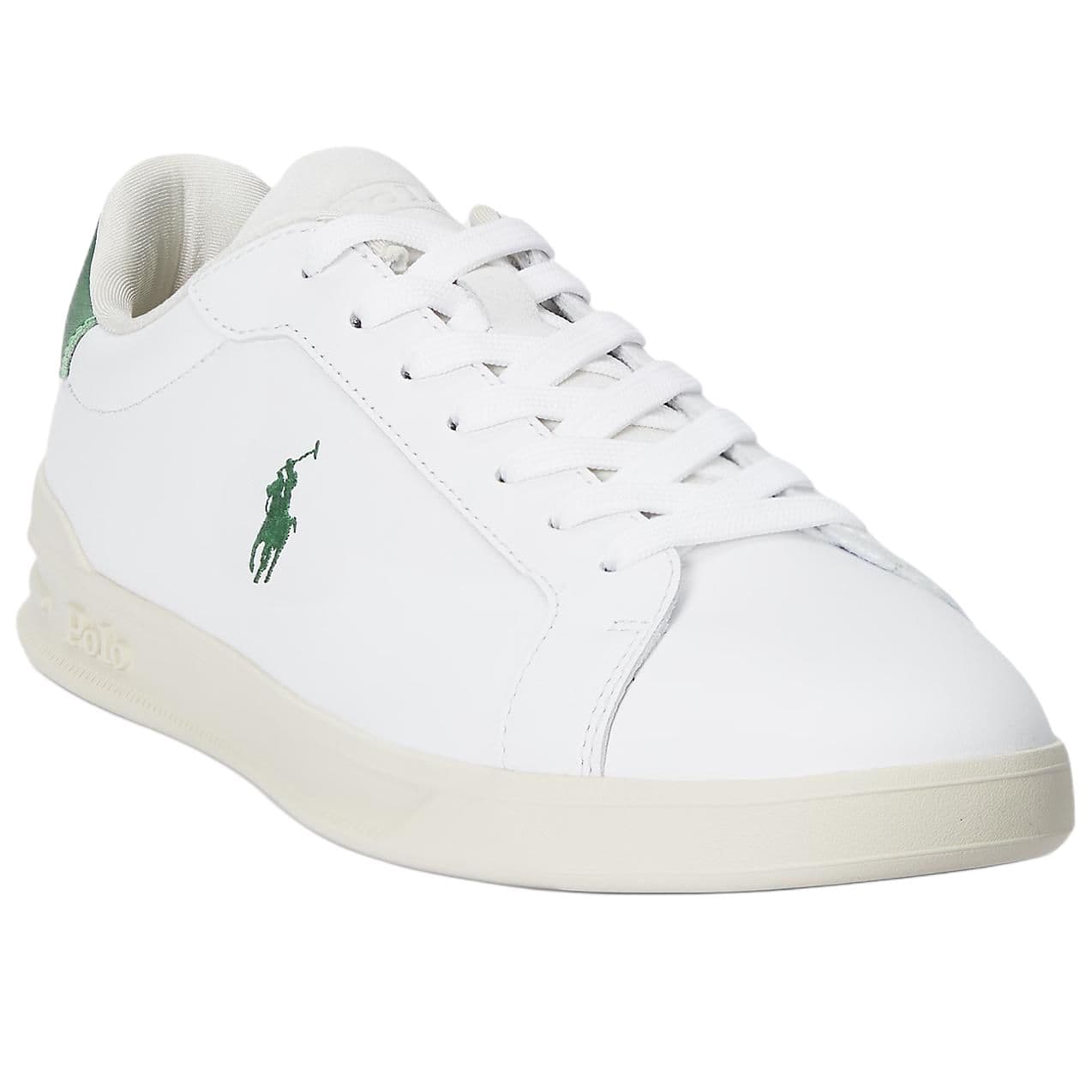 Кроссовки Polo Ralph Lauren Heritage Court II Кожа Низкие Кроссовки для Скейтбординга Мужские Белые - изображение 3