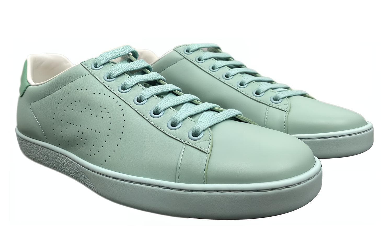 Кроссовки GUCCI Ace Leather Sneakers Green - изображение 2
