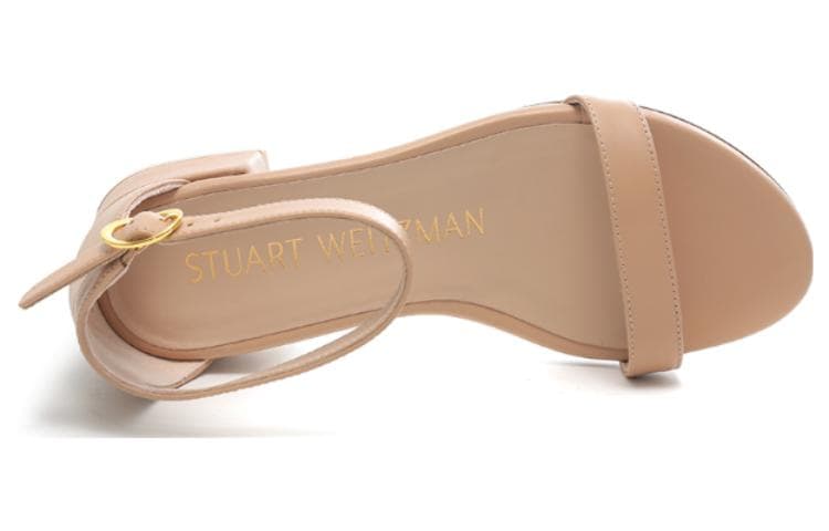 Шлёпанцы Stuart Weitzman Sw Кожа Пляжные Сандалии Женские Телесного Цвета - изображение 5