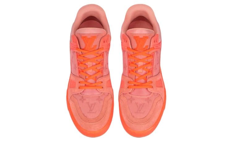 Кроссовки LOUIS VUITTON Trainer Orange - изображение 4