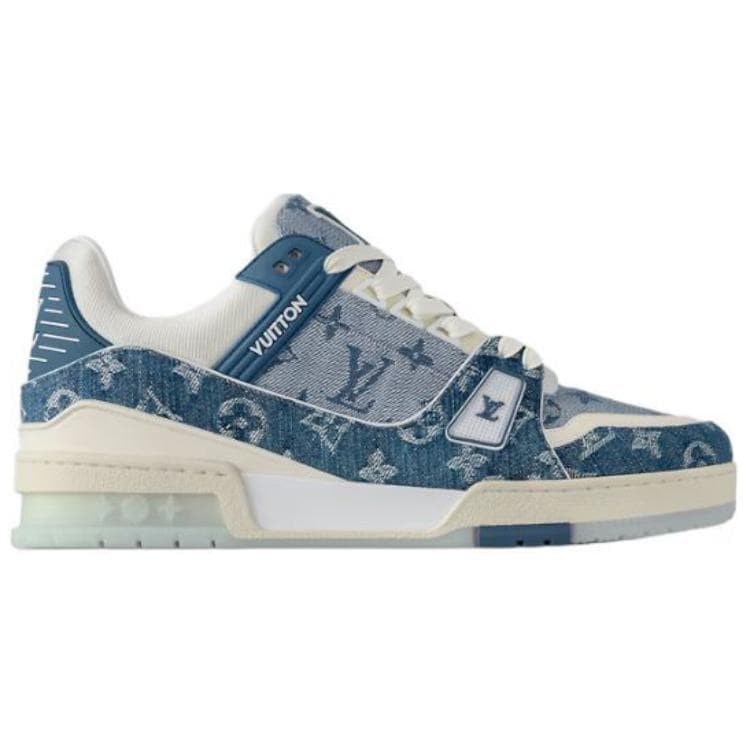 Кроссовки LOUIS VUITTON Trainer Blue White - изображение 2
