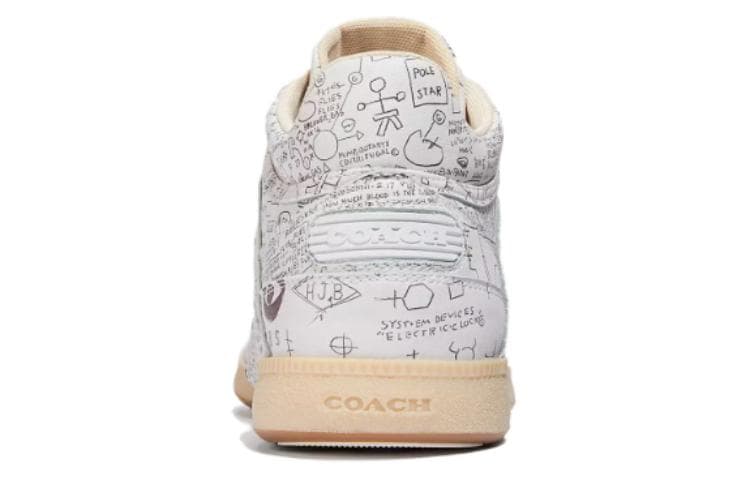 Кроссовки COACH MID Топ Скейтборд Кроссовки Мужские Белые Синие - изображение 5