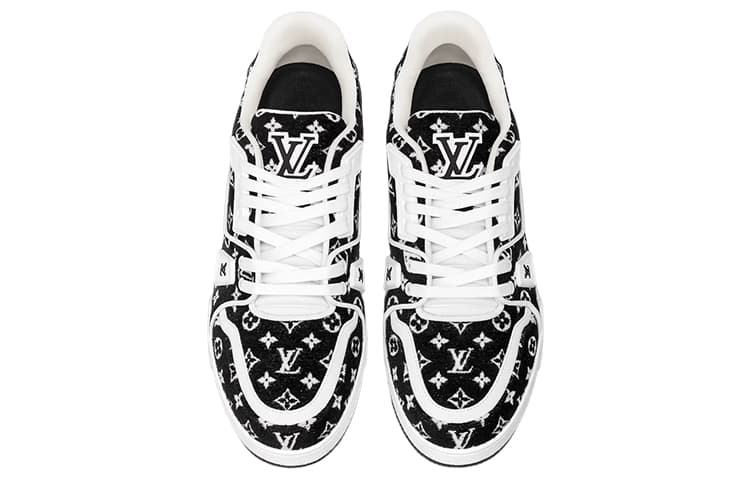 Кроссовки Louis Vuitton Trainer Low Black White - изображение 3