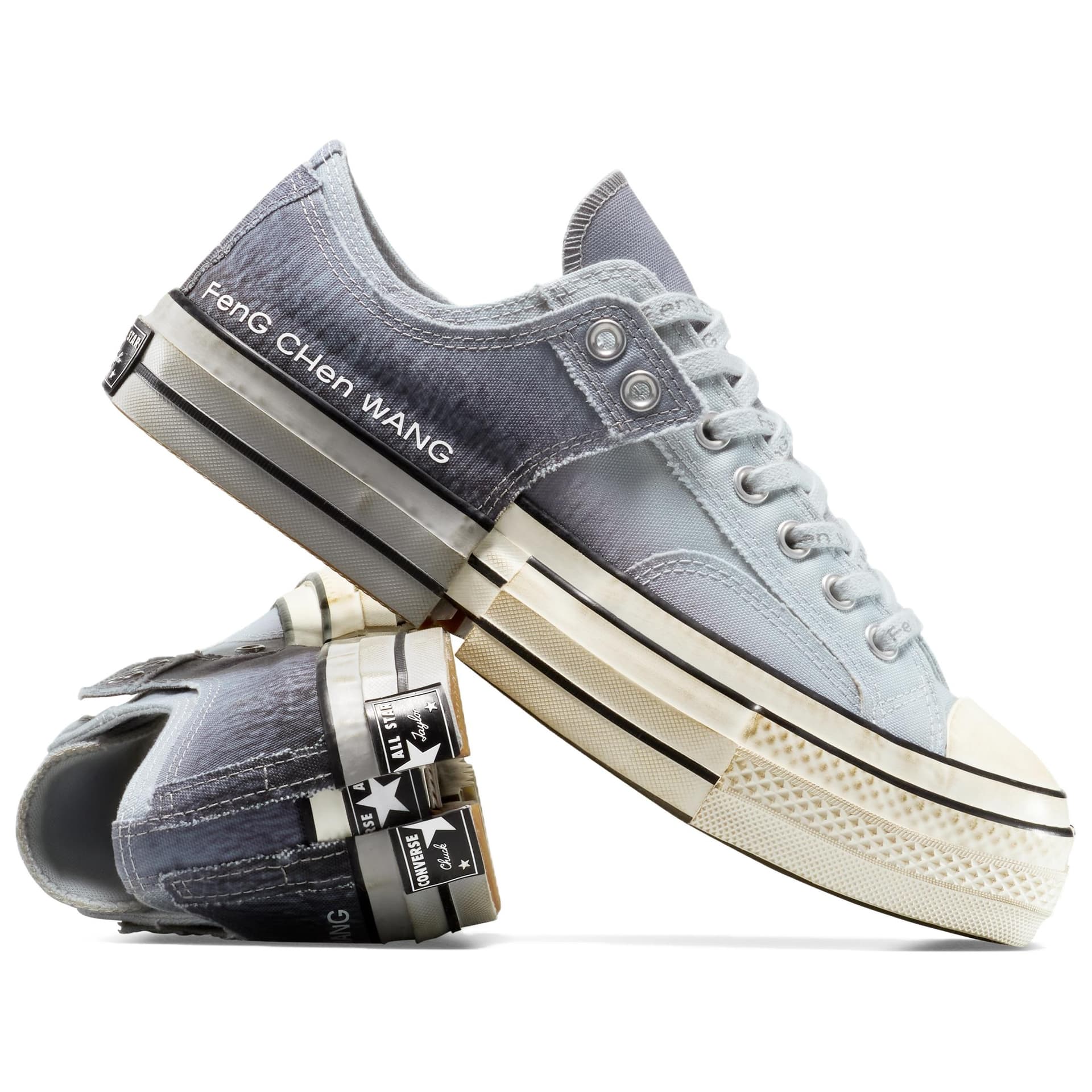 Кеды Converse X Feng Chen Wang Низкие Кеды Унисекс Серые - изображение 7