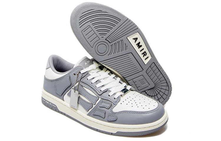 Кроссовки AMIRI Skel-Top Low White Grey - изображение 5