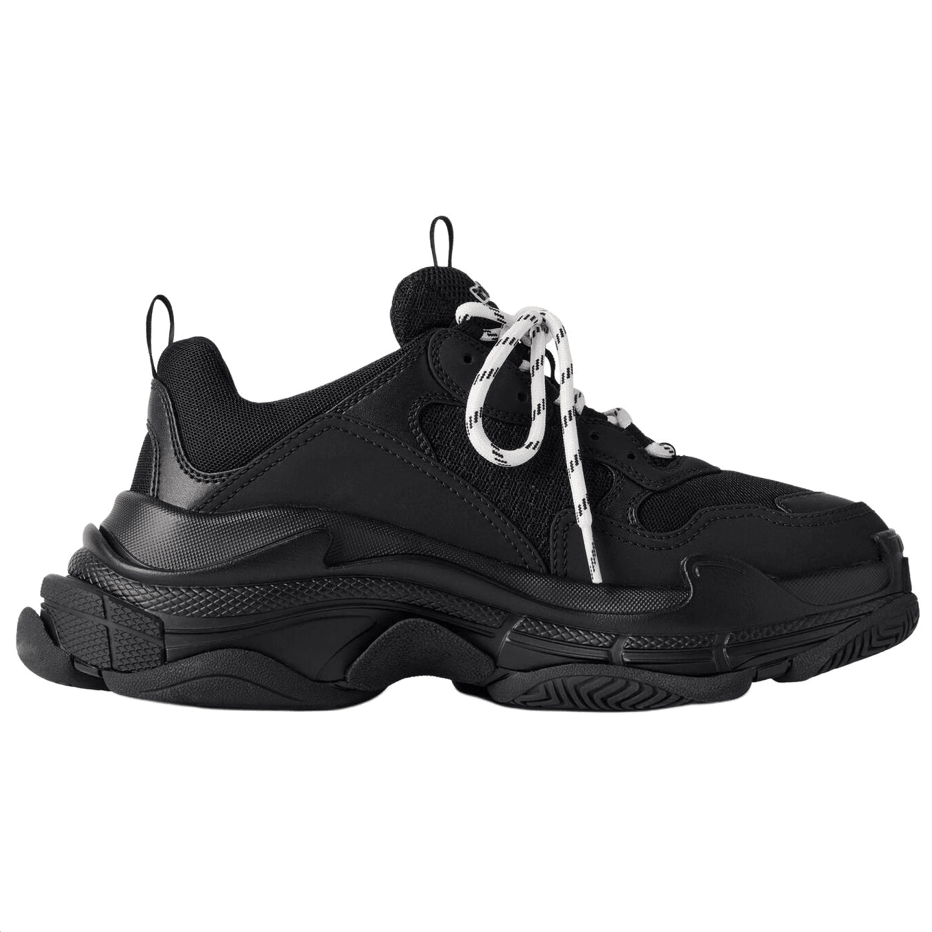 Кроссовки Balenciaga Triple S Tape Type Low Топ Толстая подошва Кроссовки Мужские Черные - изображение 2