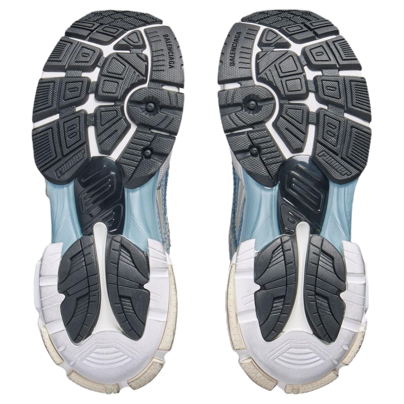 Кроссовки Balenciaga Runner Low Топ Толстая подошва Кроссовки Женские Синие Желтые Белые - изображение 7