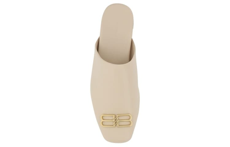 Сандалии Balenciaga Slip-On Round Toe Sandals Beige - изображение 4