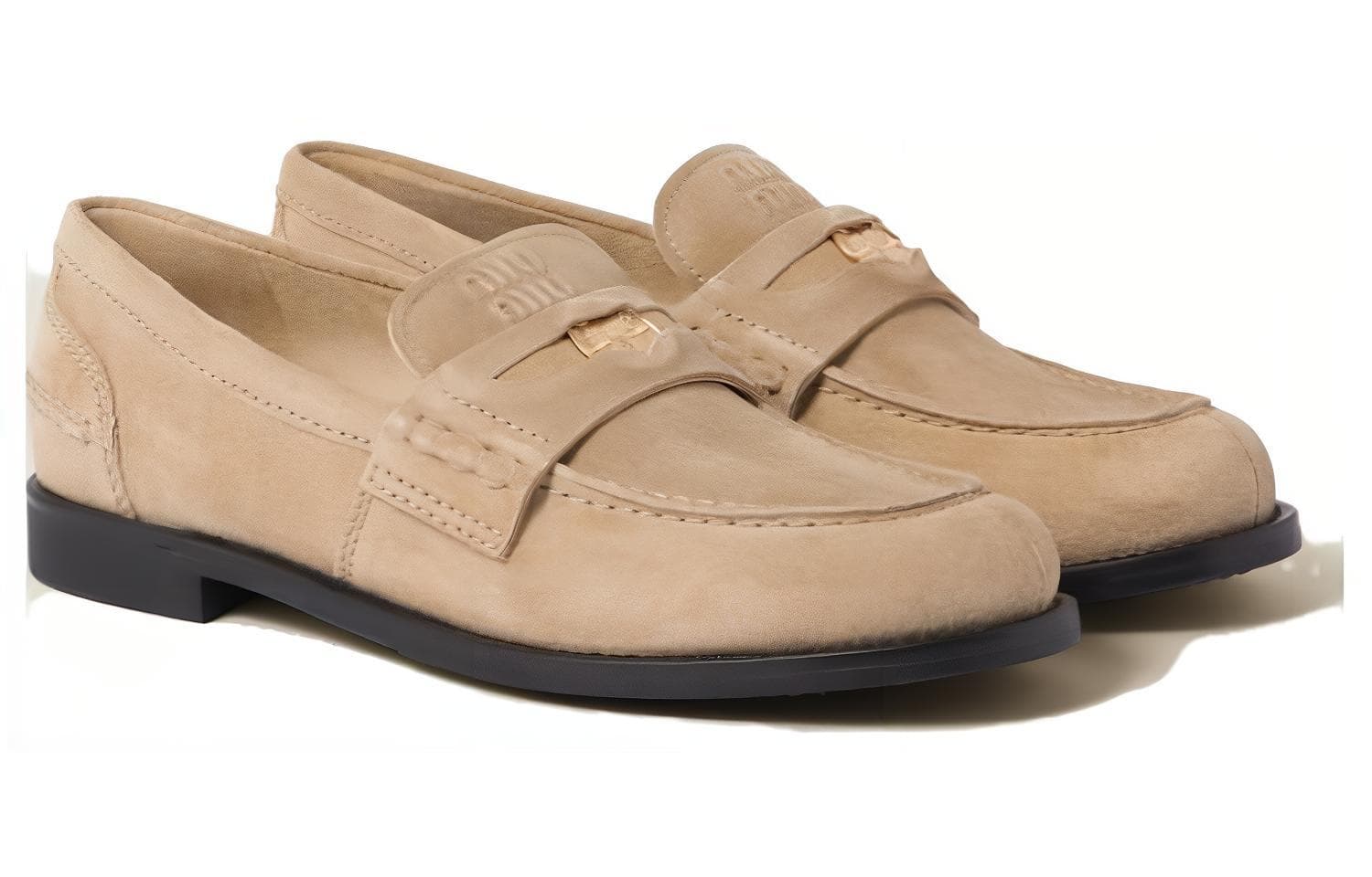 Лоферы Miu Miu Loafers Beige - изображение 3