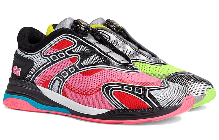 Кроссовки Gucci Ultrapace R Yellow Pink - изображение 3