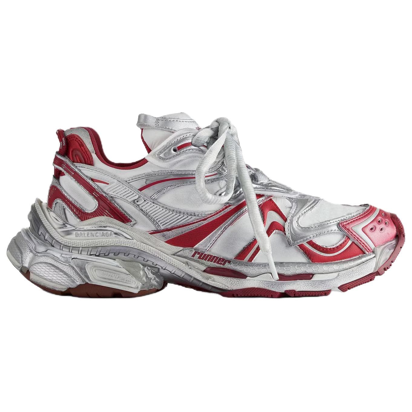 Кроссовки Balenciaga Runner2,0 Low Топ Толстая подошва Кроссовки Мужские Красные - изображение 2