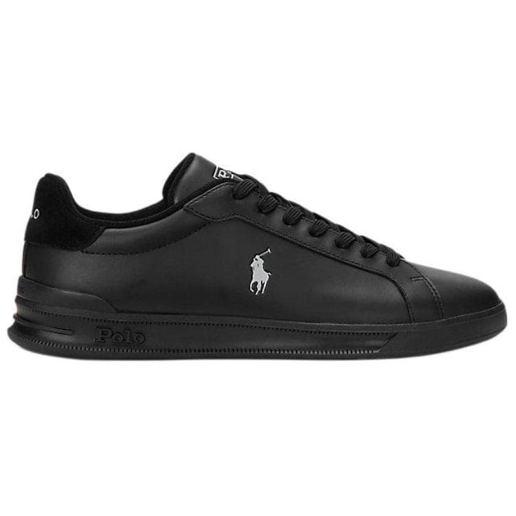 Кроссовки Polo Ralph Lauren Наследие Корт II Кожа Low Топ Скейтборд Обувь Мужской Черный - изображение 2
