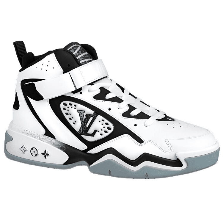 Кроссовки LOUIS VUITTON Trainer 2 White Black Floral - изображение 2