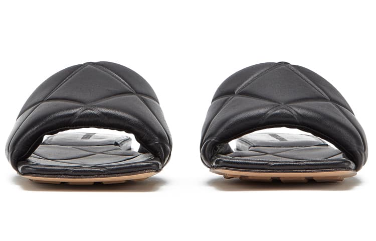 Сандалии Bottega Veneta Lido Slip-On Sandals Black - изображение 4