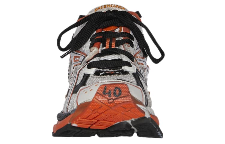 Кроссовки Balenciaga Runner Low Top Sneakers White Orange - изображение 3
