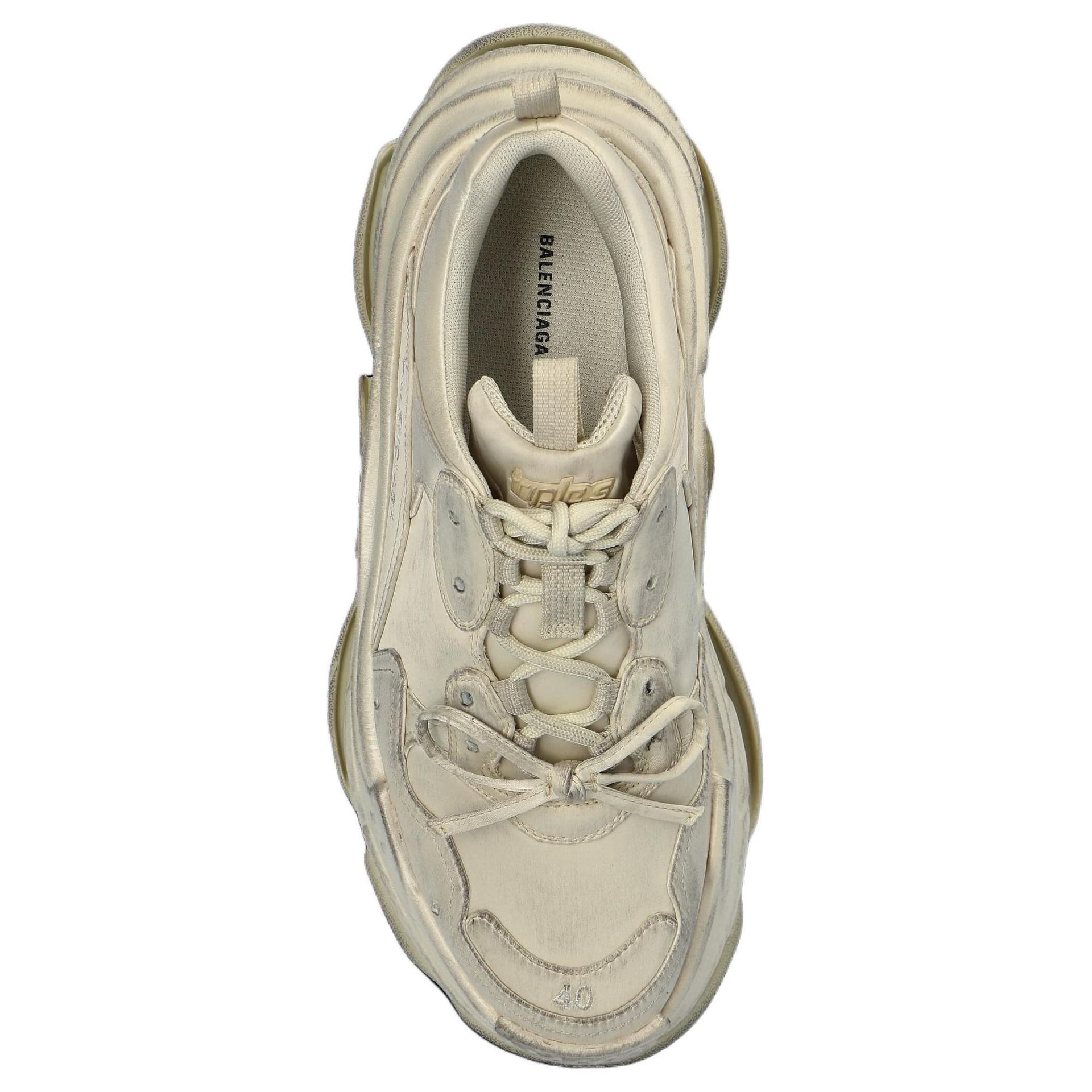 Кроссовки Balenciaga Triple S Low Топ Кроссовки с толстой подошвой Женские Белые - изображение 5