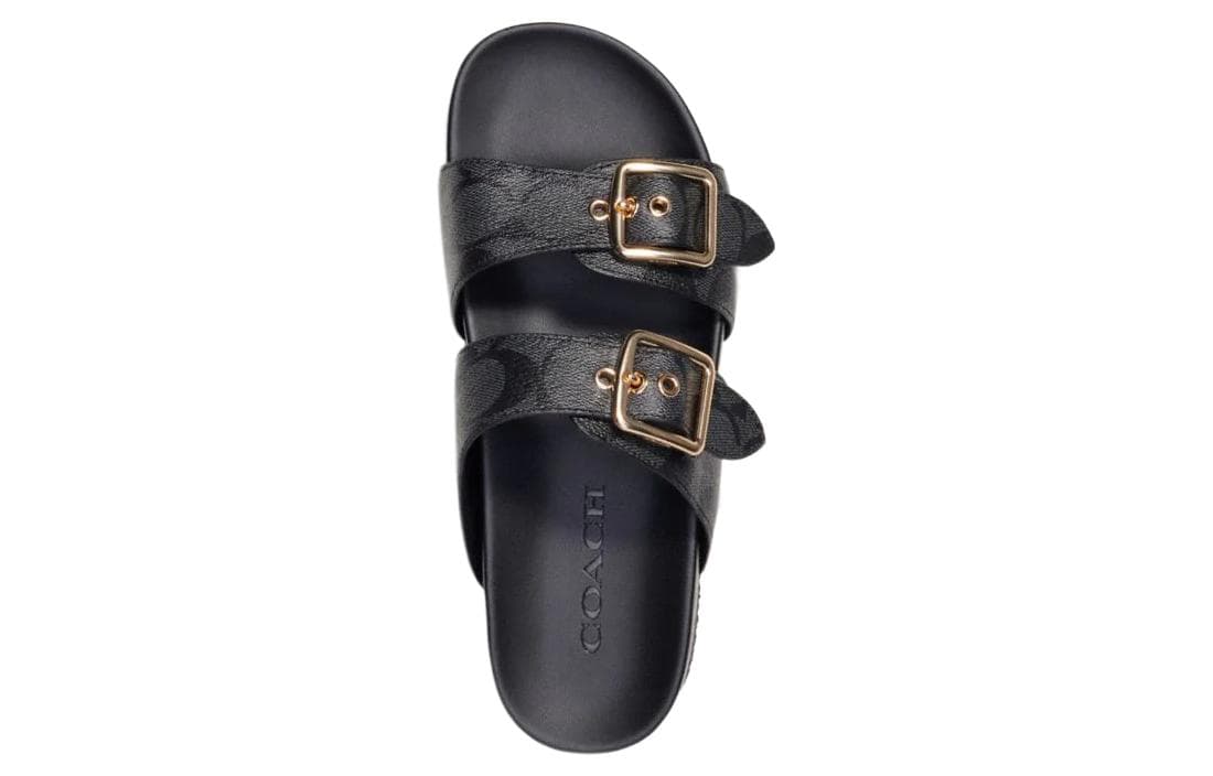Сандалии COACH Slides Black - изображение 4