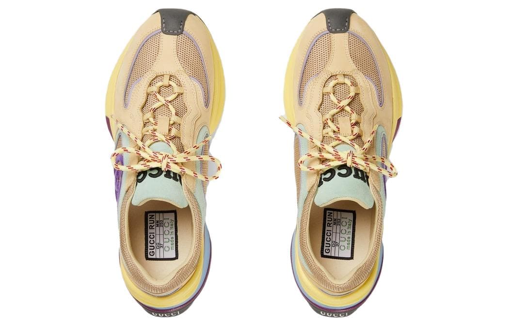 Кроссовки Gucci Run Yellow - изображение 4