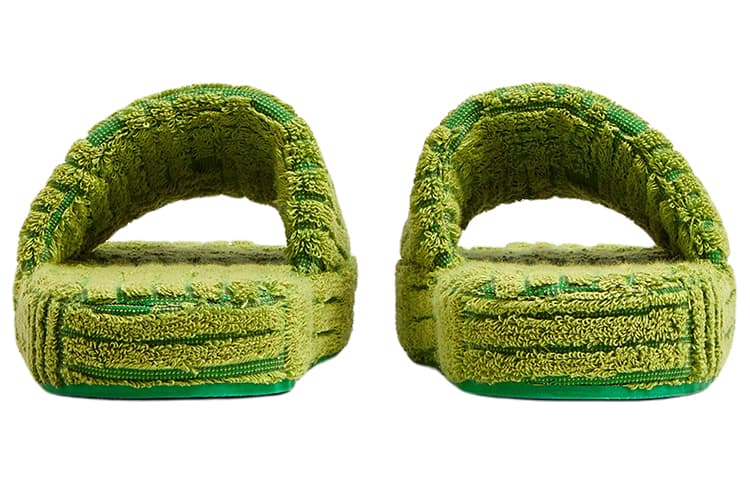 Сандалии Bottega Veneta Resort Sponge Slides Green - изображение 3