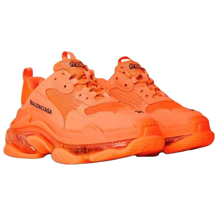 Кроссовки Balenciaga Triple S Orange - изображение 3
