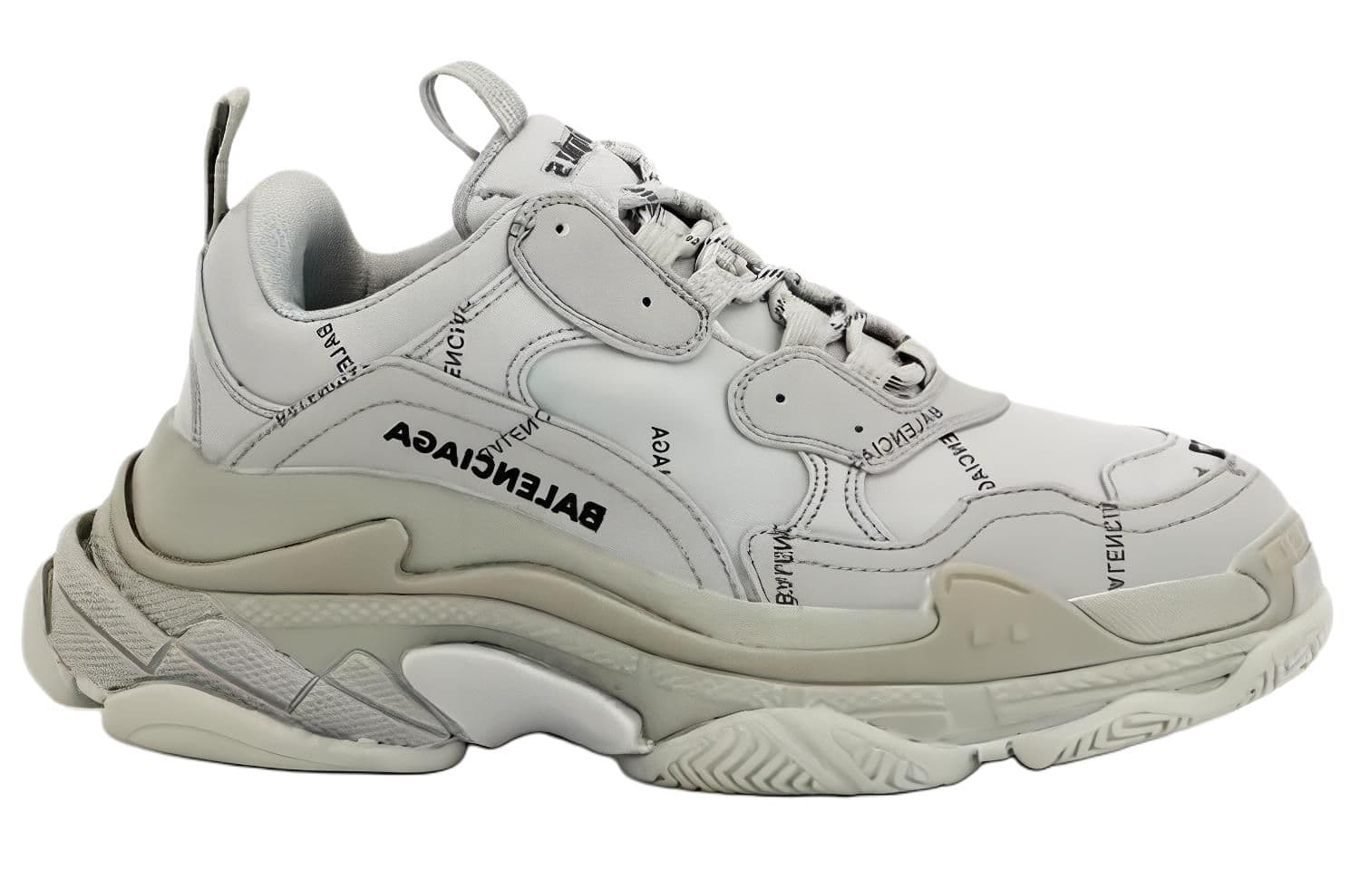 Кроссовки Balenciaga Triple S Allover Logo - изображение 2