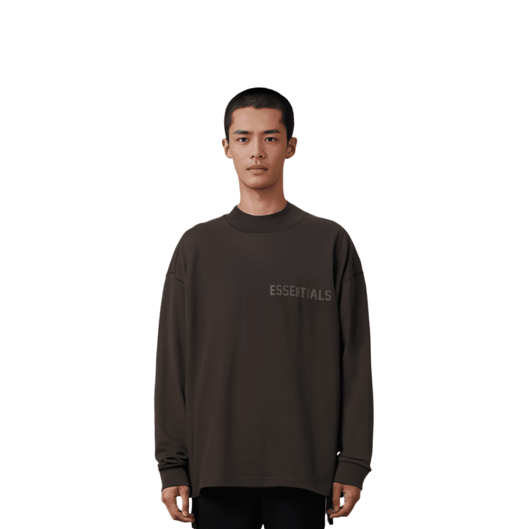 Футболка Fear of God Essentials Ls Tee Off Black - изображение 3