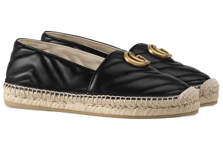 Gucci Logo Fisherman Flats Black - изображение 2