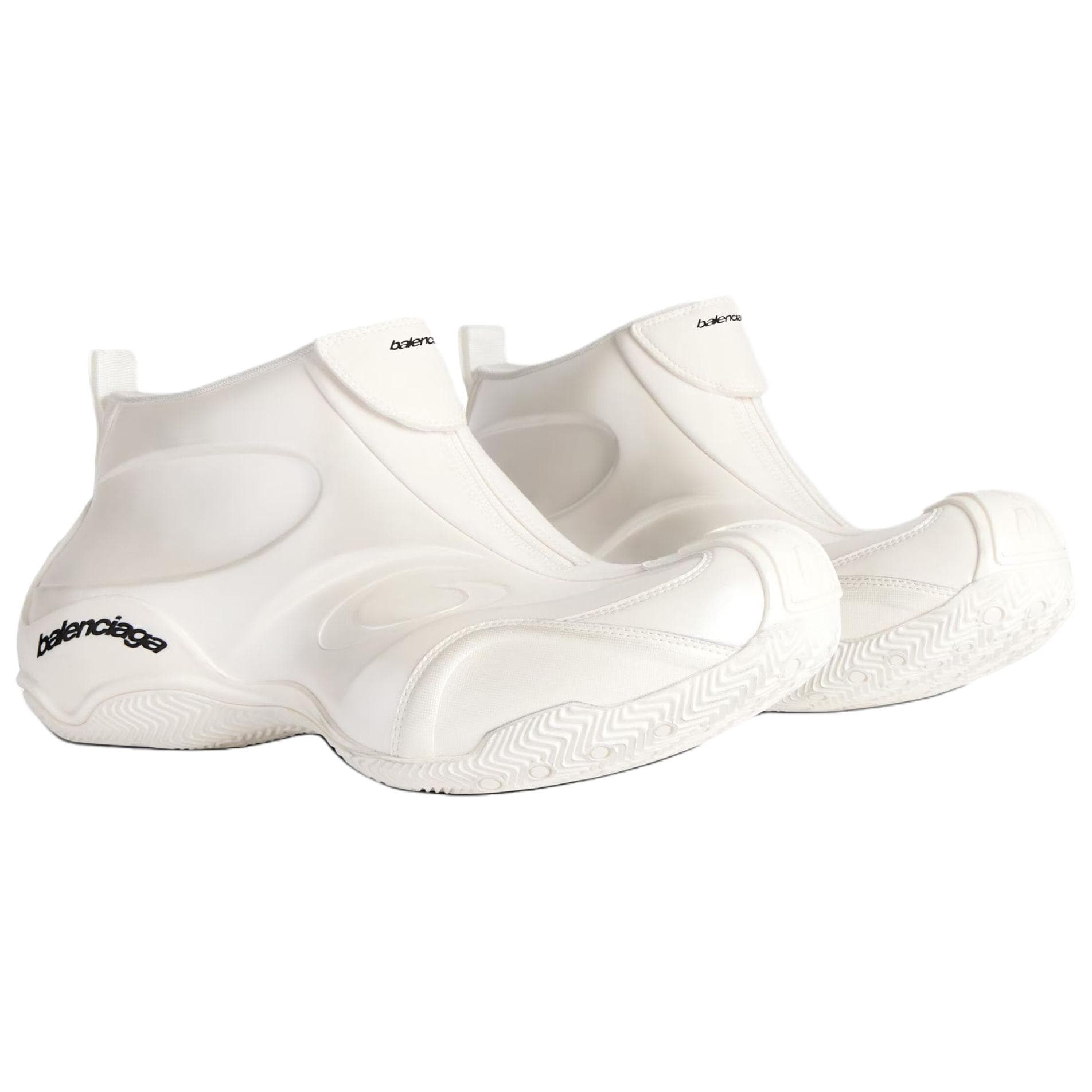 Кроссовки Balenciaga Basketball Mid White - изображение 4