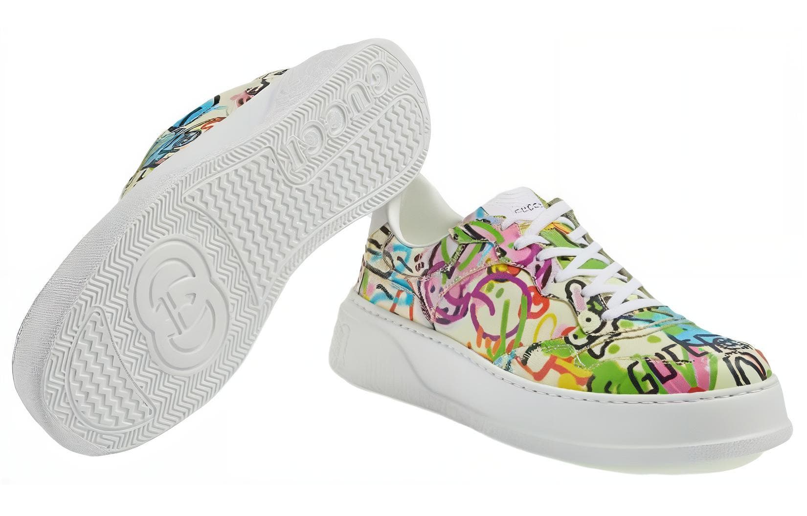 Кроссовки Gucci Chunky B White Green - изображение 5