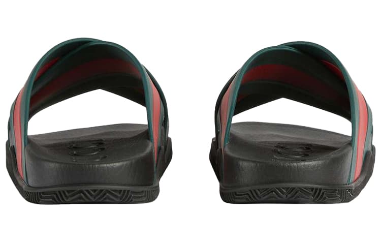 Сандалии Gucci Slides Red Green - изображение 4