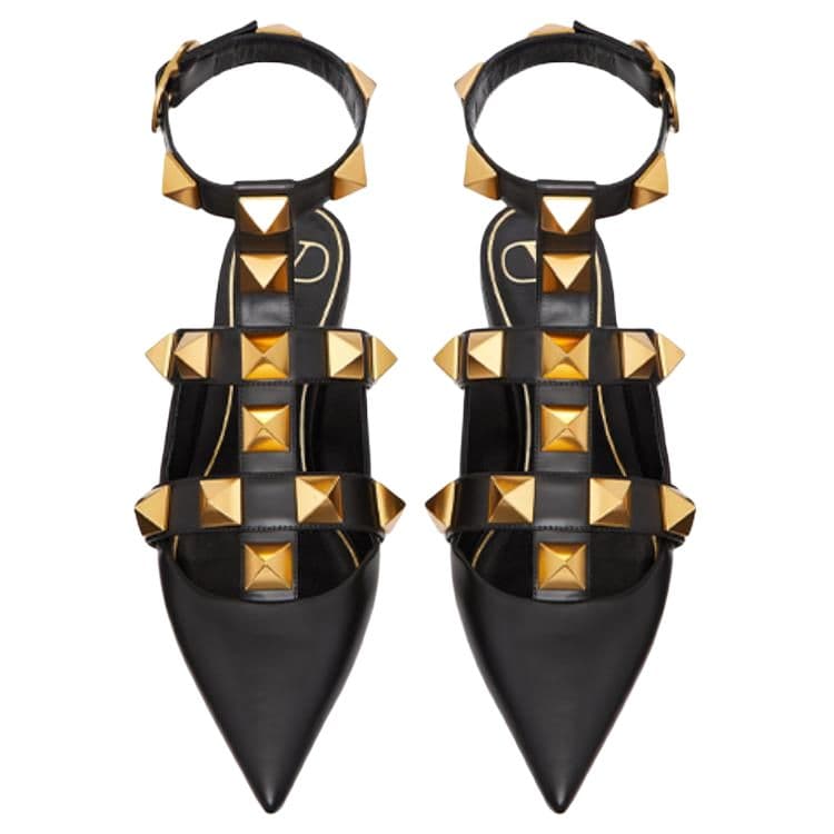 Тапочки Valentino Roman Stud Black - изображение 4