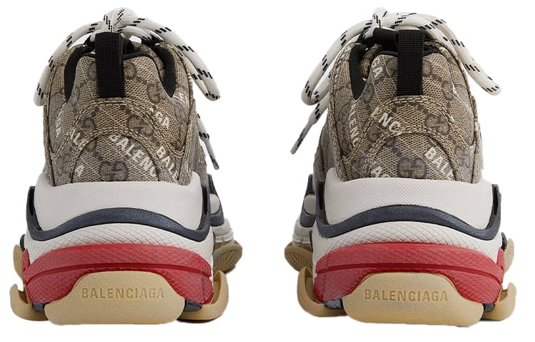 Кроссовки Gucci x Balenciaga Triple S Brown — фото 5