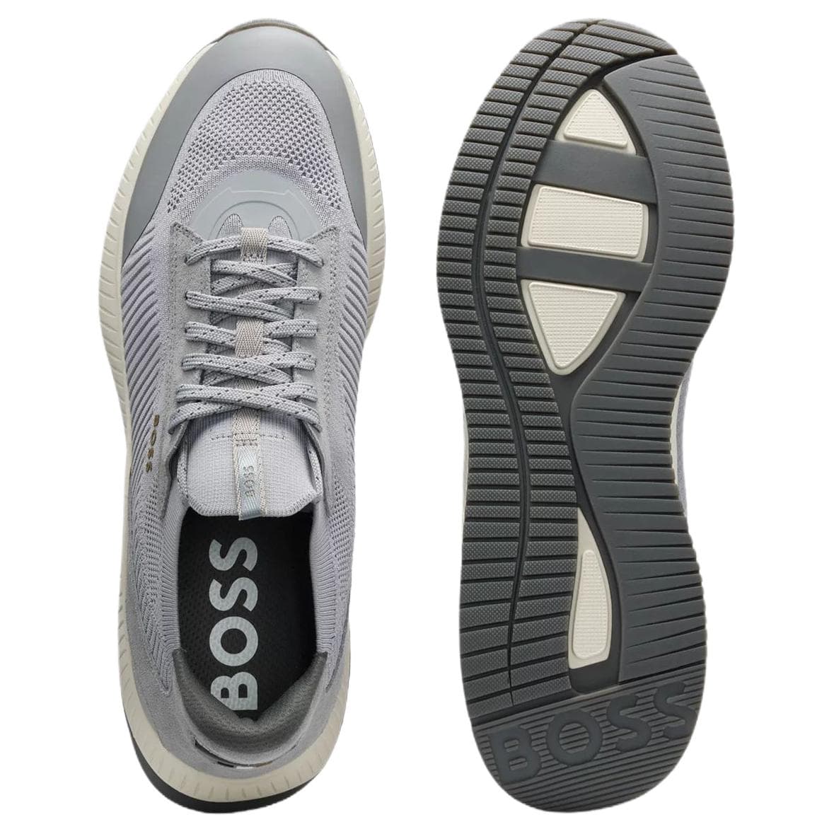 Кроссовки HUGO BOSS Ttnm Evo Low Топ Повседневная обувь Мужская Серый - изображение 5